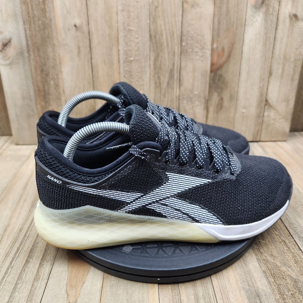 Reebok Nano 9 Training Shoes Mens size 9 Crossfit Black White FU6826 Trainers - Picture 3 of 9